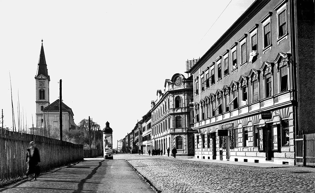 1903 Schönaugasse mit Blick nach Süden